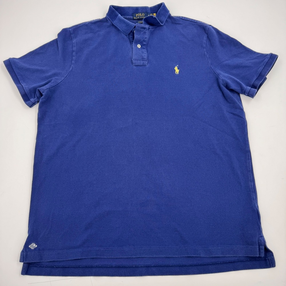 Polo Ralph Lauren‎ Men Classic Fit Royal Blue Short Sleeve Polo Shirt XL